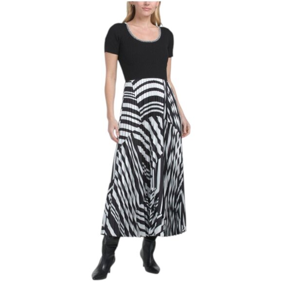 Elie Tahari Dresses & Skirts - ELIE TAHARI The Aminah Mix Media Sweater Dress